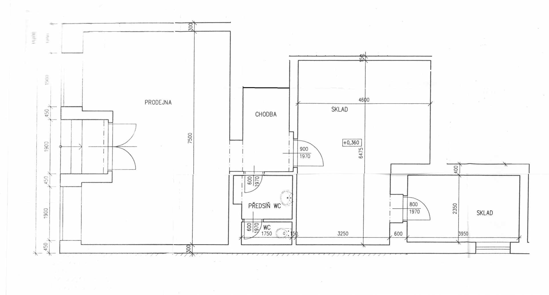 Nádražní 544/168 - prodejna - 83,85 m²