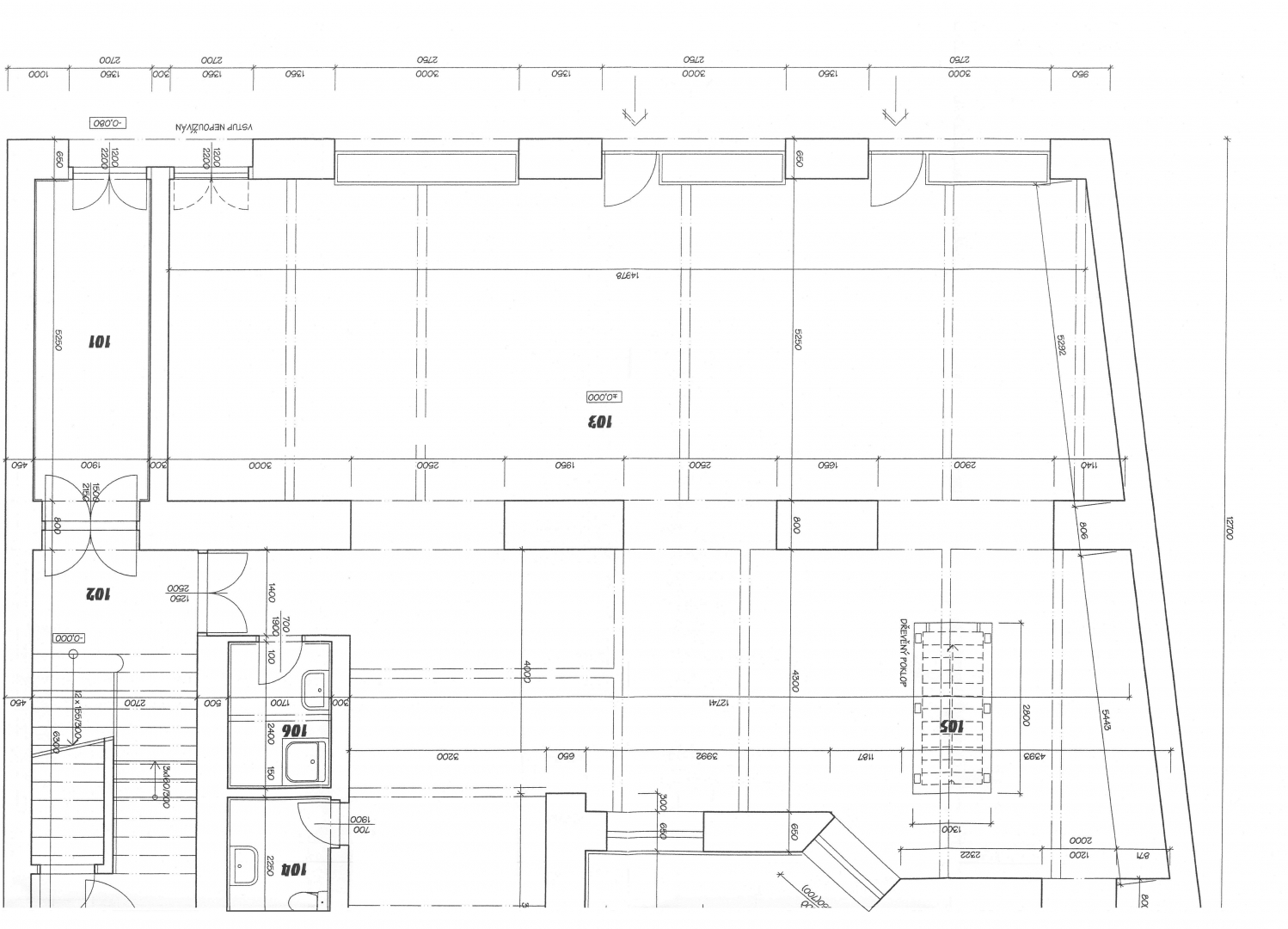 Tyršova 1775/28, jednotka č. 1775/901 - prodejna - 263,76 m²