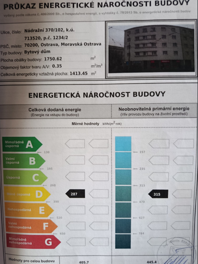 Nádražní 370/102, jednotka č. 370/902 - prodejna - 115,40 m²
